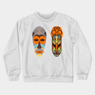 african masks Crewneck Sweatshirt